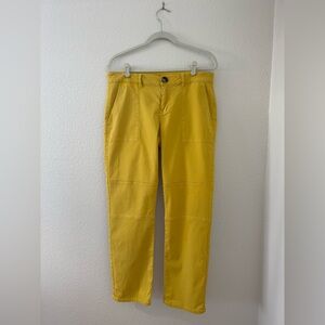 CAbi Mustard Yellow Straight Leg Pants